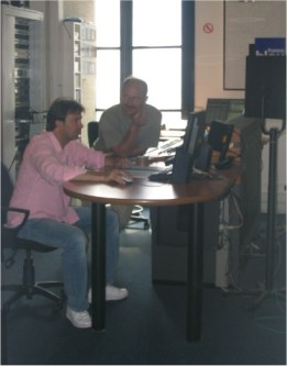 Eric Le Bihan and Pierre Tibérino in action