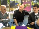 Christian Baldacchino et Julien Schramm entourent Christophe Moni
