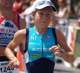Alexandra Louison déterminée pendant le marathon