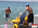 La plage pour tous à Nice grâce au Tiralo