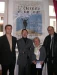 Les organisateurs : de g a d Guillaume Arrivé, Stefano Leoncini, Lilliane Scotti et Pascal Gaymard (Photo Philippe Dejardin)