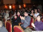 Le compositeur Francesco Fidelei (lunettes)au fond de la salle pour applaudir les treize musiciens