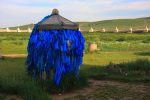 Les toits de Mongolie une exposition de photographies de Pierre Reinhard.
