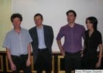 Hervé Parmentier, Pierre Commenville, Florent Favier et Karine Devrieu (de gauche à droite)