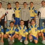 William Accambray (n°6 in the photo) with the under-15 team of ASPTT Grasse (© ASPTT Grasse Handball)