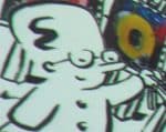 Une partie d'une fresque de Moya. DR