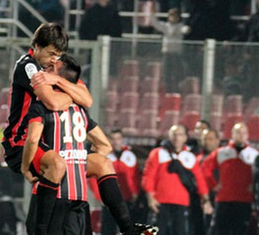 Monzon and Civelli put the Gym back on track. (Photo credit: www.ogcnice.com) Monzon and Civelli put the Gym back on track. (Photo credit: www.ogcnice.com)