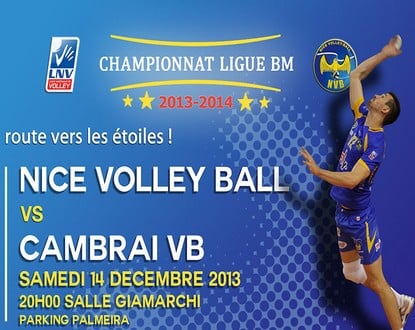 Volley : Nice face à Cambrai pour une dernière victoire de 2013 à domicile