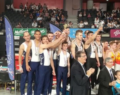 L’équipe masculine de Nice Gym, vice-championne de France !
