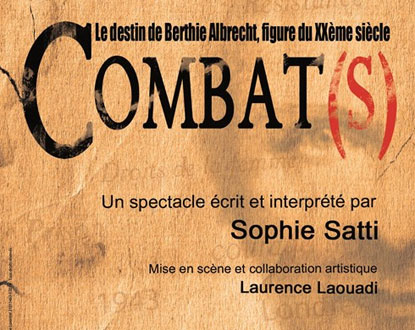 Au Théatre Francis Gag : COMBAT(S), un spectacle de mémoire historique