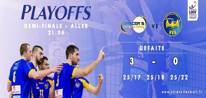 Volley ( demi-finale, aller) : Nice passe à côté