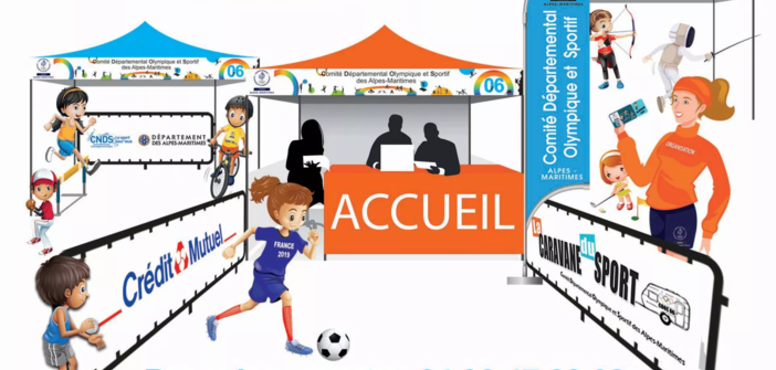 La 24ème étape et finale de la tournée estivale de la Caravane du sport fait escale à Golf-Juan