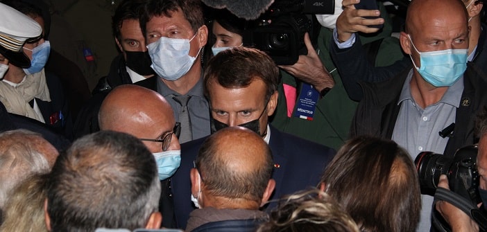 Emmanuel Macron  a visité les vallées après la catastrophe : « l’Etat s’engage fortement pour la reconstruction « 