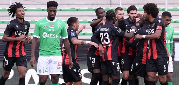 Ligue 1 : Nice s’impose dans la douleur à Geoffroy-Guichard