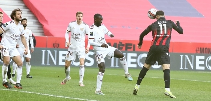 Nice coule face à Bordeaux