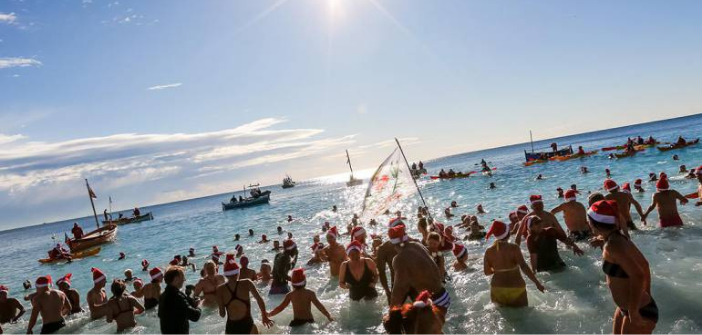 Le traditionnel bain de Noël s’est déroulé ce dimanche