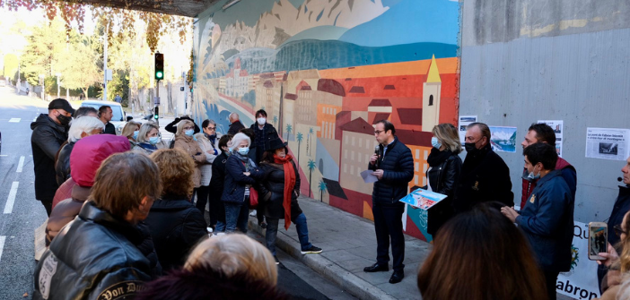 Une nouvelle fresque inaugurée sous le pont de Fabron