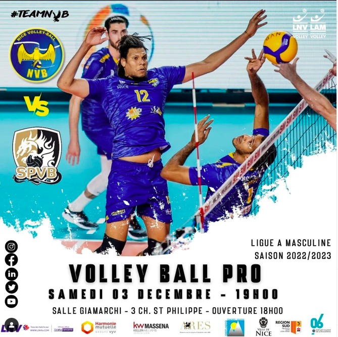 Nice Volley Ball : Réception de Poitiers, concurrent direct au classement