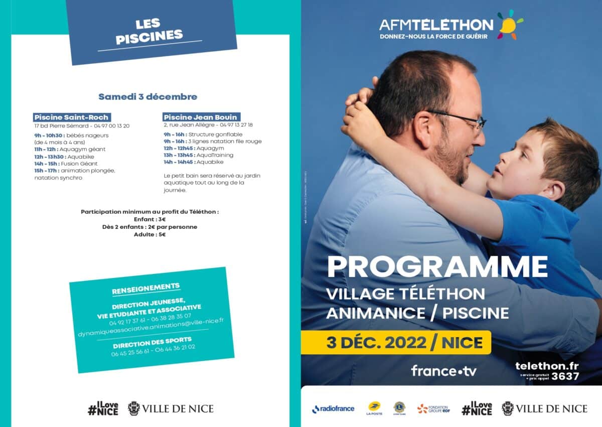 La Ville de Nice soutient la 36e édition du Téléthon