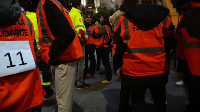 Mobilisation à Nice pour la Nuit nationale de la solidarité