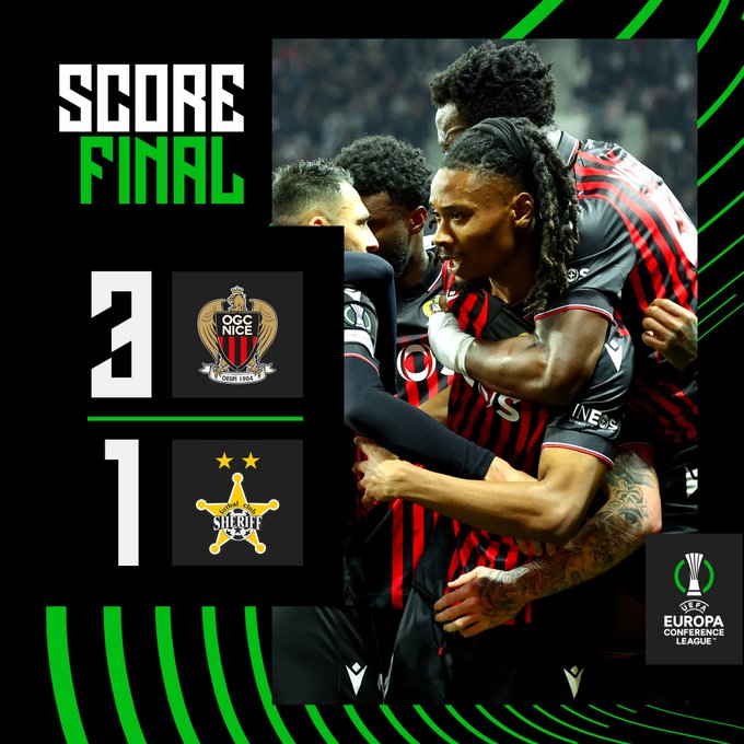 OGC Nice – Sheriff Tiraspol / Ligue Europa Conference : le Gym file en quart de finale !
