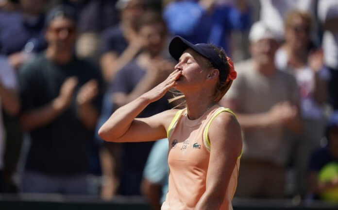 Fiona Ferro à Roland-Garros