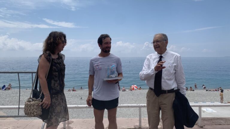 Parti de Dunkerque, le swimrunner Ermanno Di Miceli arrive à Nice en courant pour la bonne cause