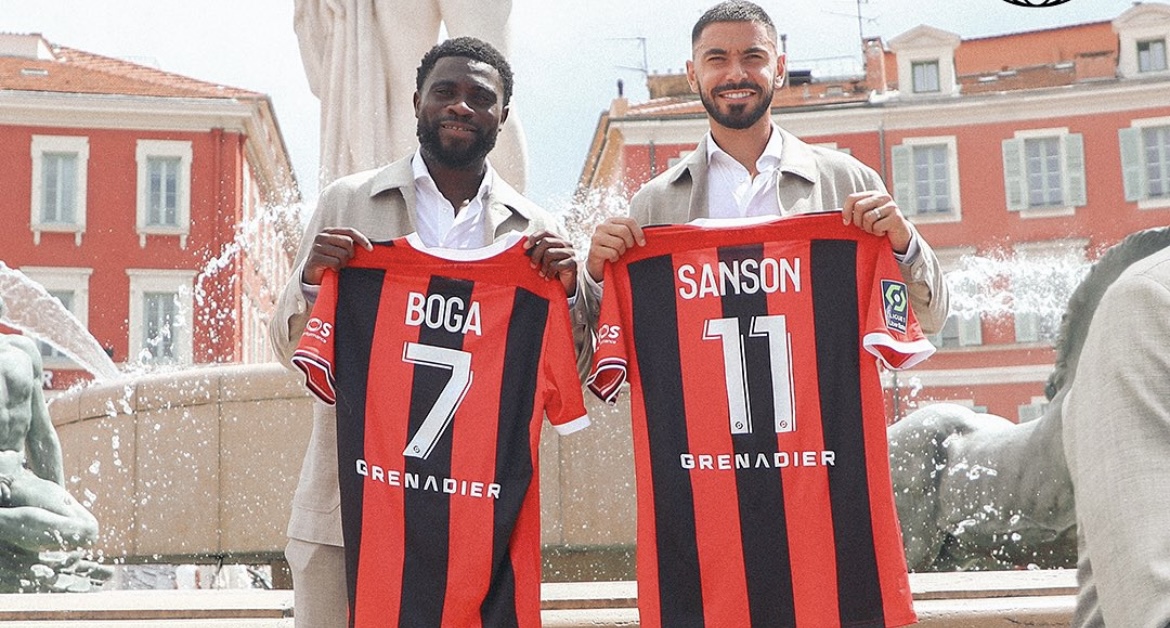 Jérémie Boga et Morgan Sanson à l'OGCN