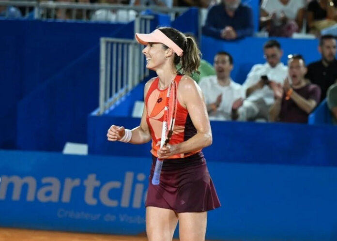 Alizé Cornet à la Hopman Cup 2023 à Nice