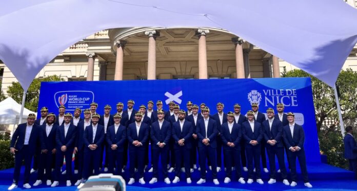 Les joueurs de rugby écossais ont été accueilli à la villa Masséna