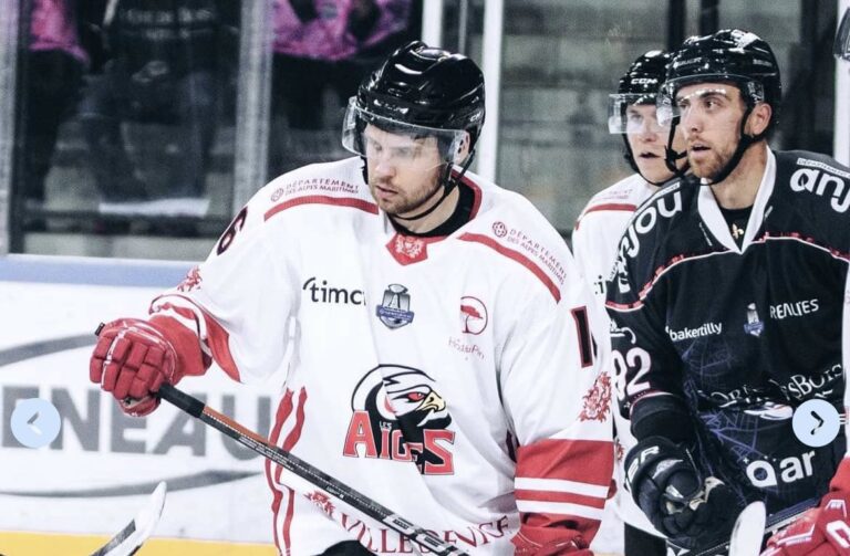 Hockey sur glace : belle victoire des Aigles de Nice face à Anglet