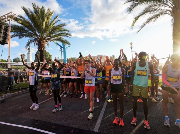 Japheth Kosgei vainqueur de la 15e édition du Marathon Nice-Cannes 