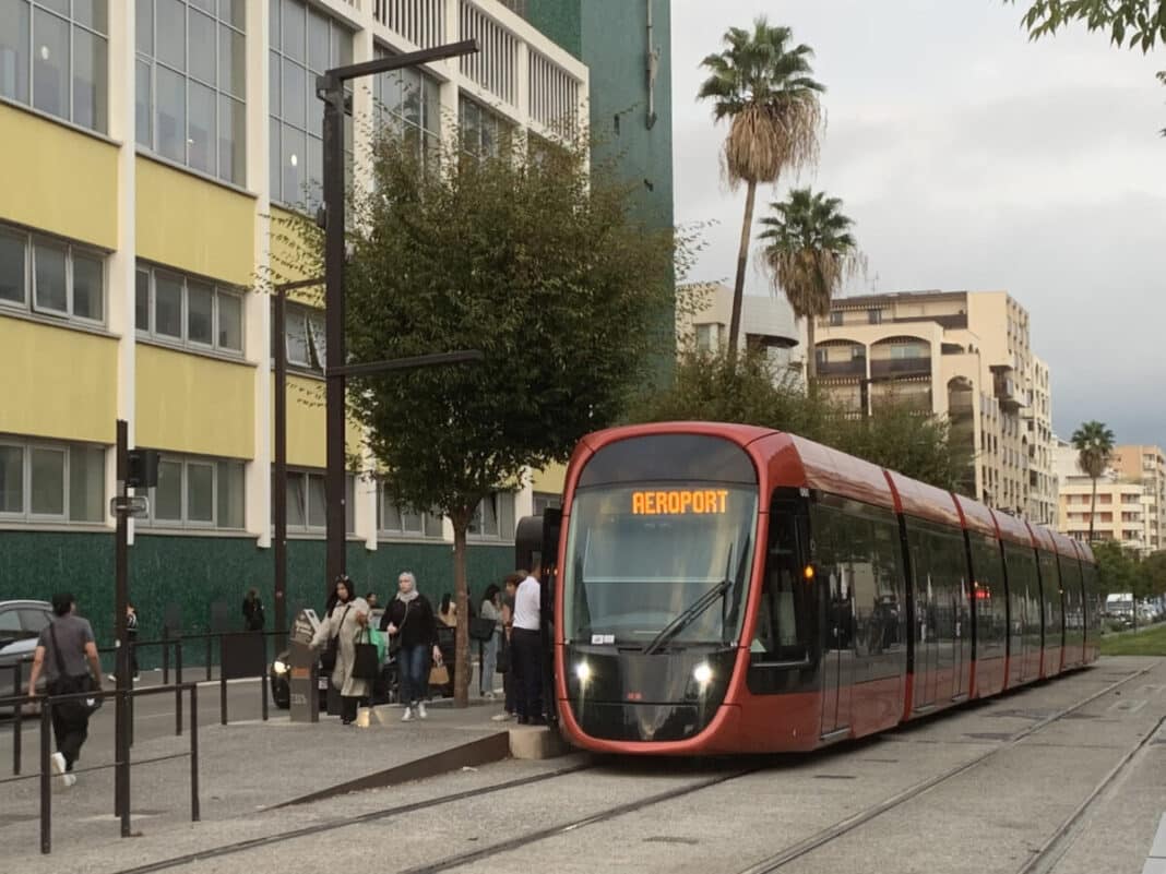 La ligne 2 de tramway de Nice.