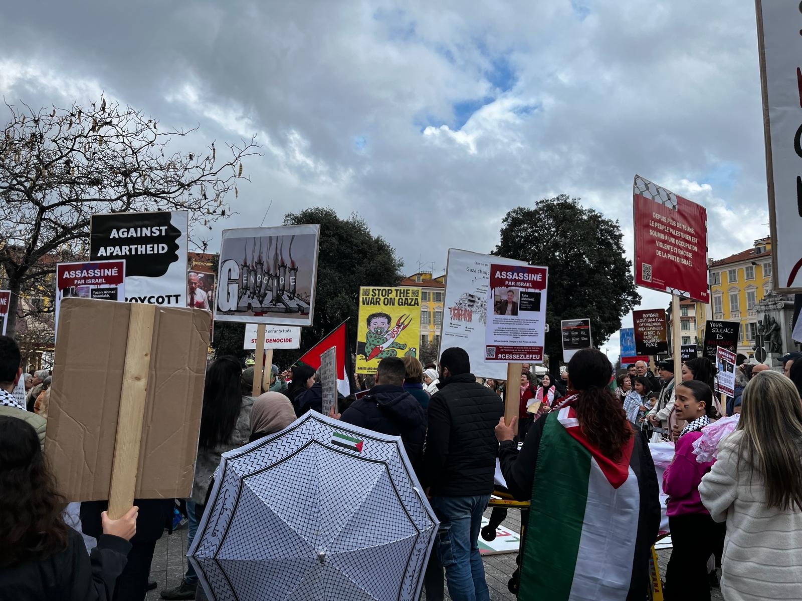"Gaza Nice est avec toi !": manifestation en soutien à la Palestine
