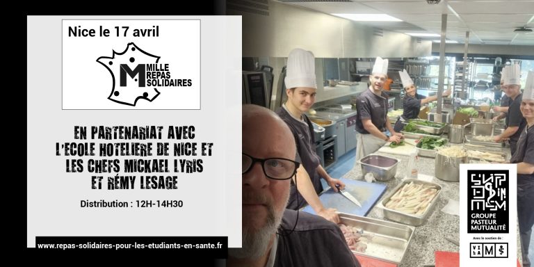 Solidarité alimentaire : 1000 repas pour les étudiants en santé