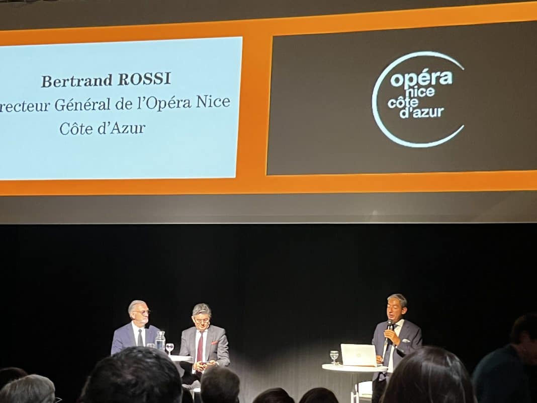 Mardi 30 avril 2024 a eu lieu la présentation du programme de la saison 20425 de l'Opéra de Nice “Libre d'aimer”.