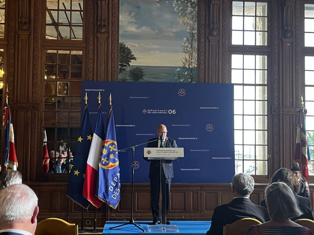 Ce vendredi 3 mai 2024 le département des Alpes-Maritimes a voulu rendre hommage aux soldats décédés à Diên Biên Phu.