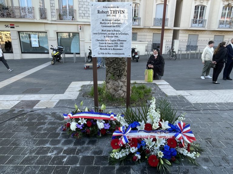 Nice rend hommage à Robert Thivin, héros de la Résistance