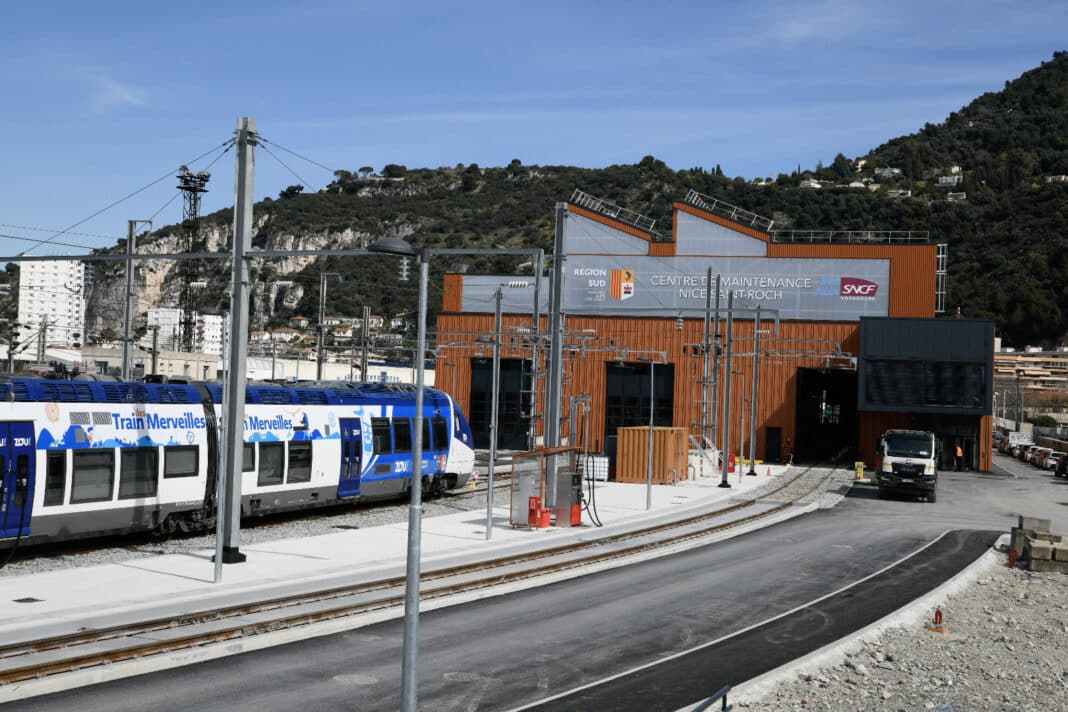 Le train des merveilles et le centre de maintenance de Nice