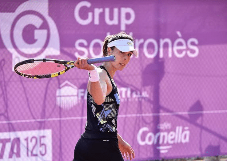 Alizé Cornet avant son abandon en plein match.