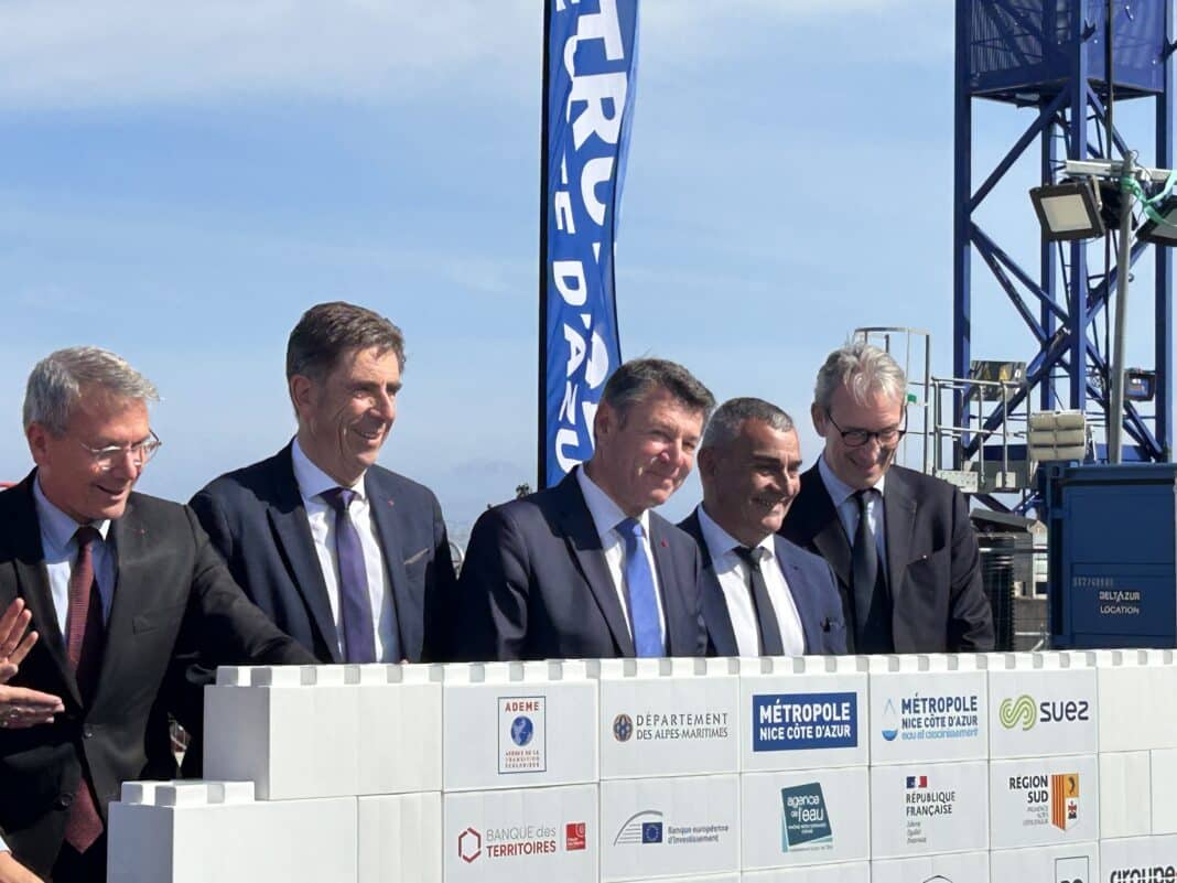 Christian Estrosi a inauguré le chantier de la station d'épuration d'eau Haliotis 2.