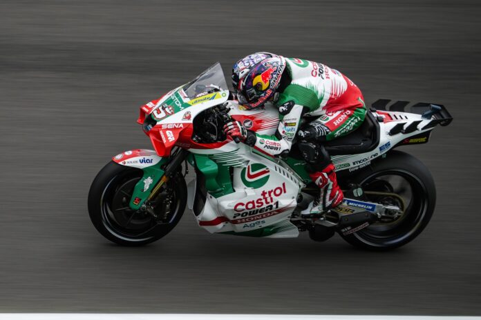 Joahnn Zarco sur sa Honda LCR.
