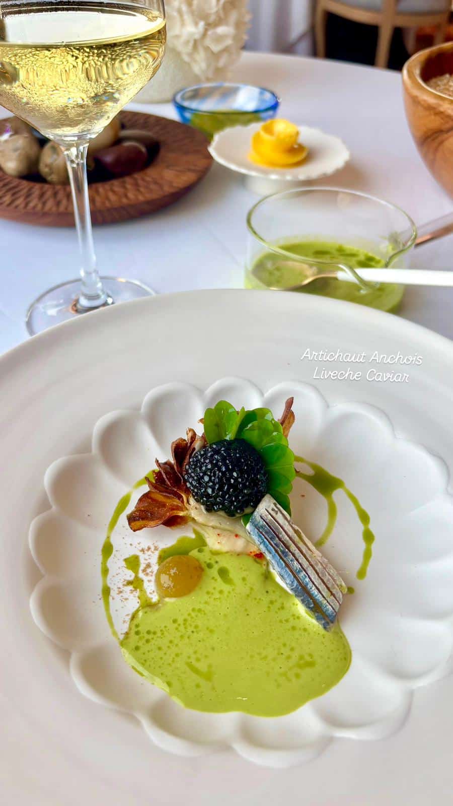 Un plat du restaurant la Chèvre d'Or à Eze