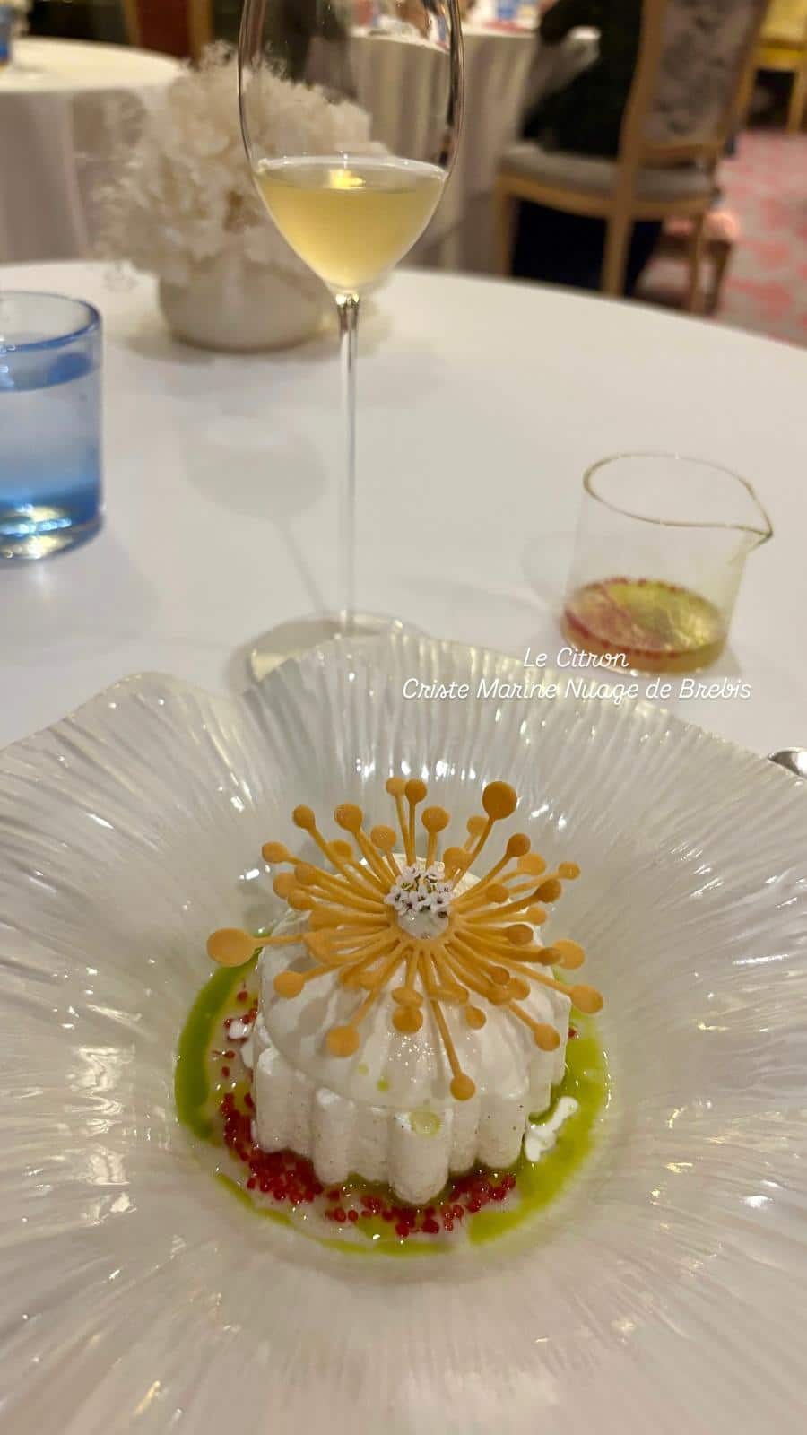 Un plat du restaurant la Chèvre d'Or à Eze