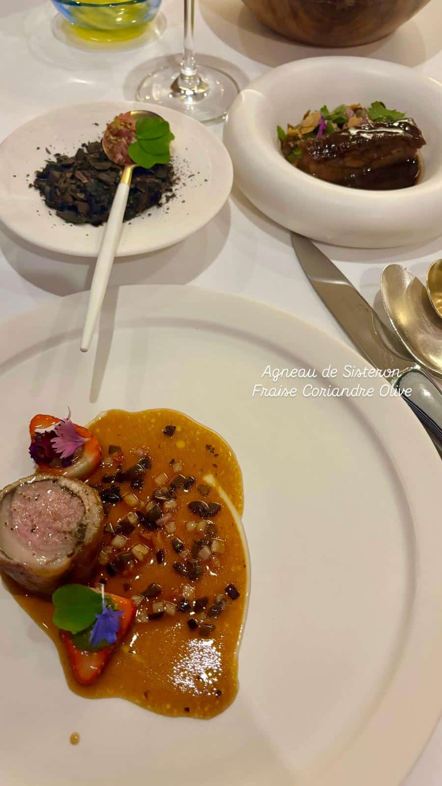 Un plat du restaurant la Chèvre d'Or à Eze