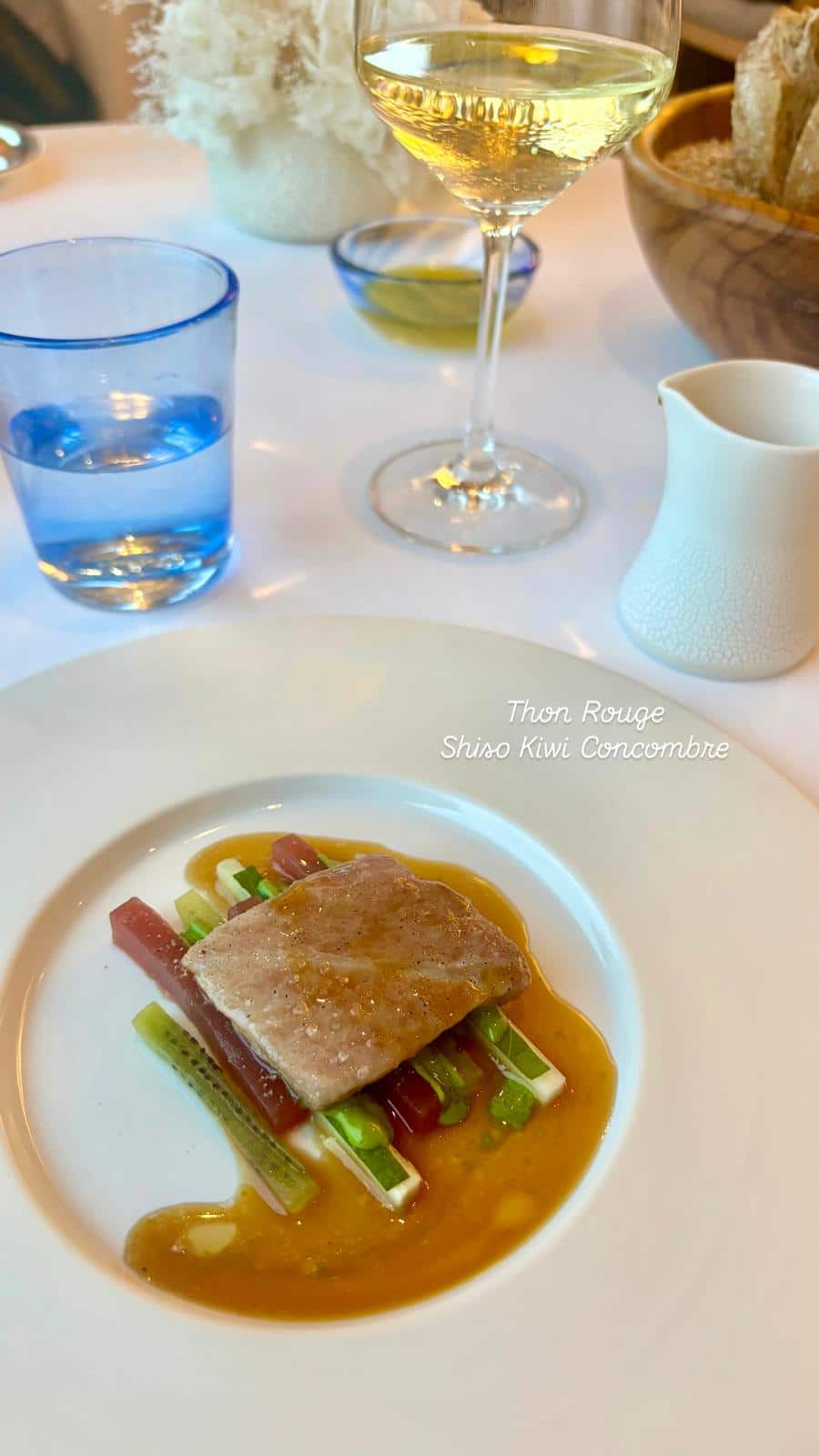 Un plat du restaurant la Chèvre d'Or à Eze