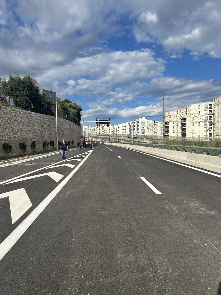 Le tunnel de la nouvelle sortie Ouest de la Voie Mathis est terminé