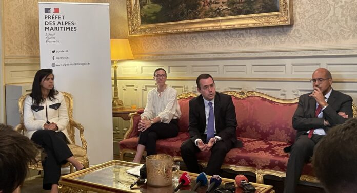 Laurent Hottiaux préfet des Alpes-Maritimes au palais des roi Sardes.