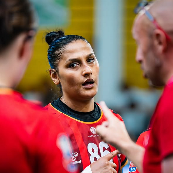 Marwa Eid Abdel Malek, la joueuse de l'OGC Nice handball.