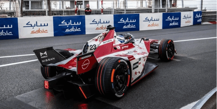 Le pilote Nissan en Formula E Oliver Rowland à Monaco.